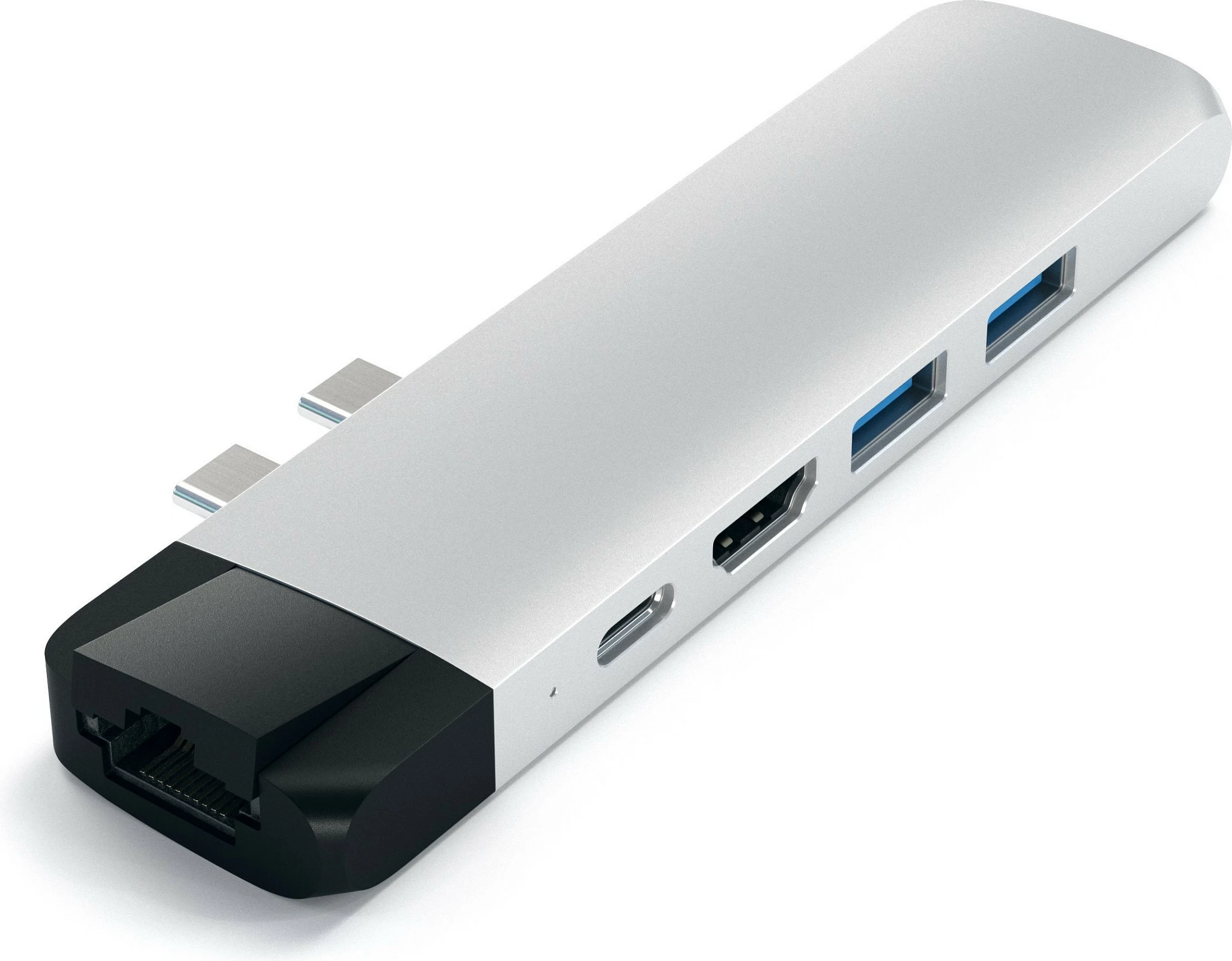 Hub USB-C Satechi Type-C Pro Hub, 4K HDMI, Ethernet, 2x USB-A, USB-C, argjend