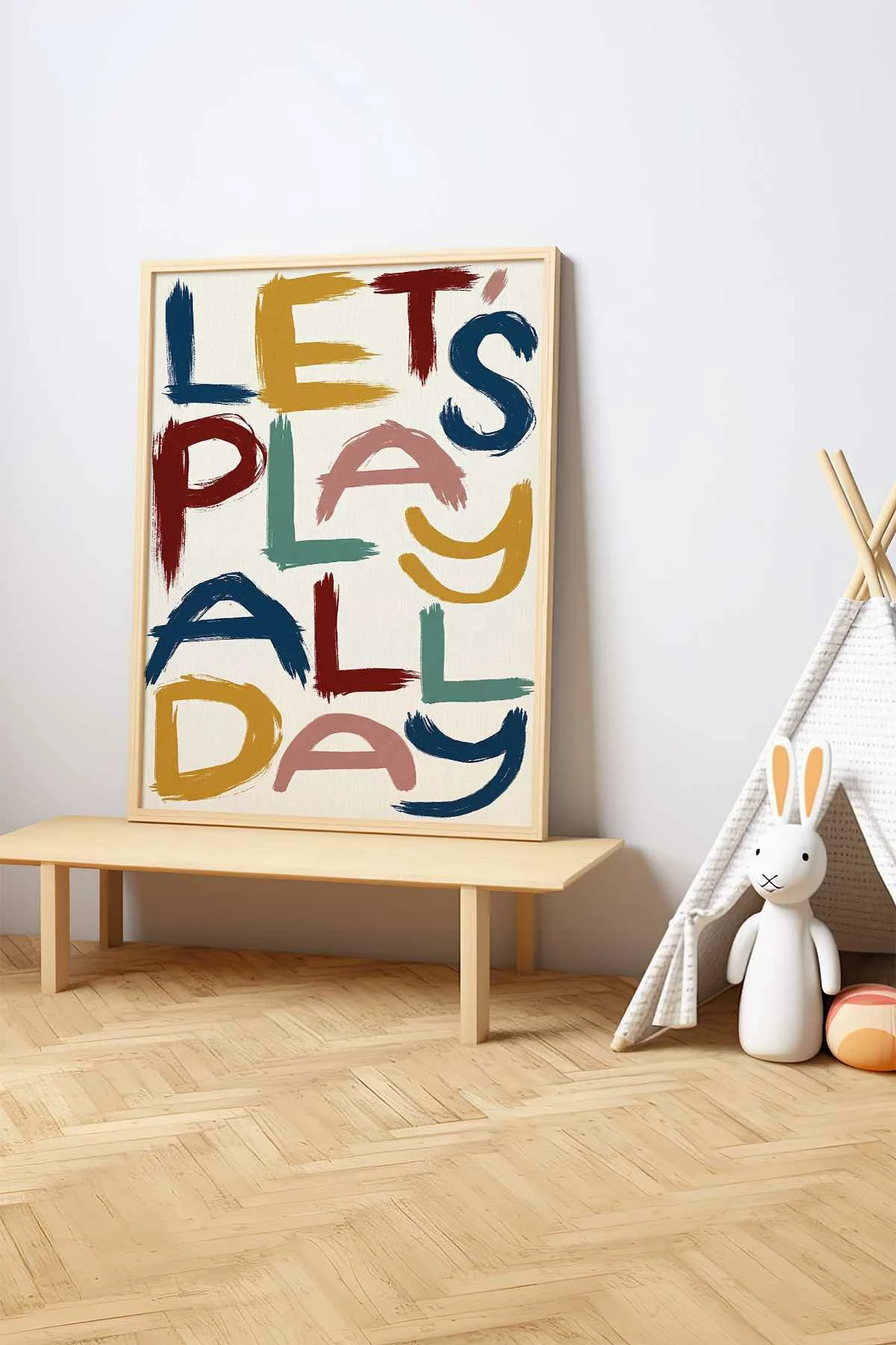 Pikturë dekorative me kornizë druri, MDF, shumëngjyrëshe, Wallity, Teknrsymdf - 64, 33x48cm