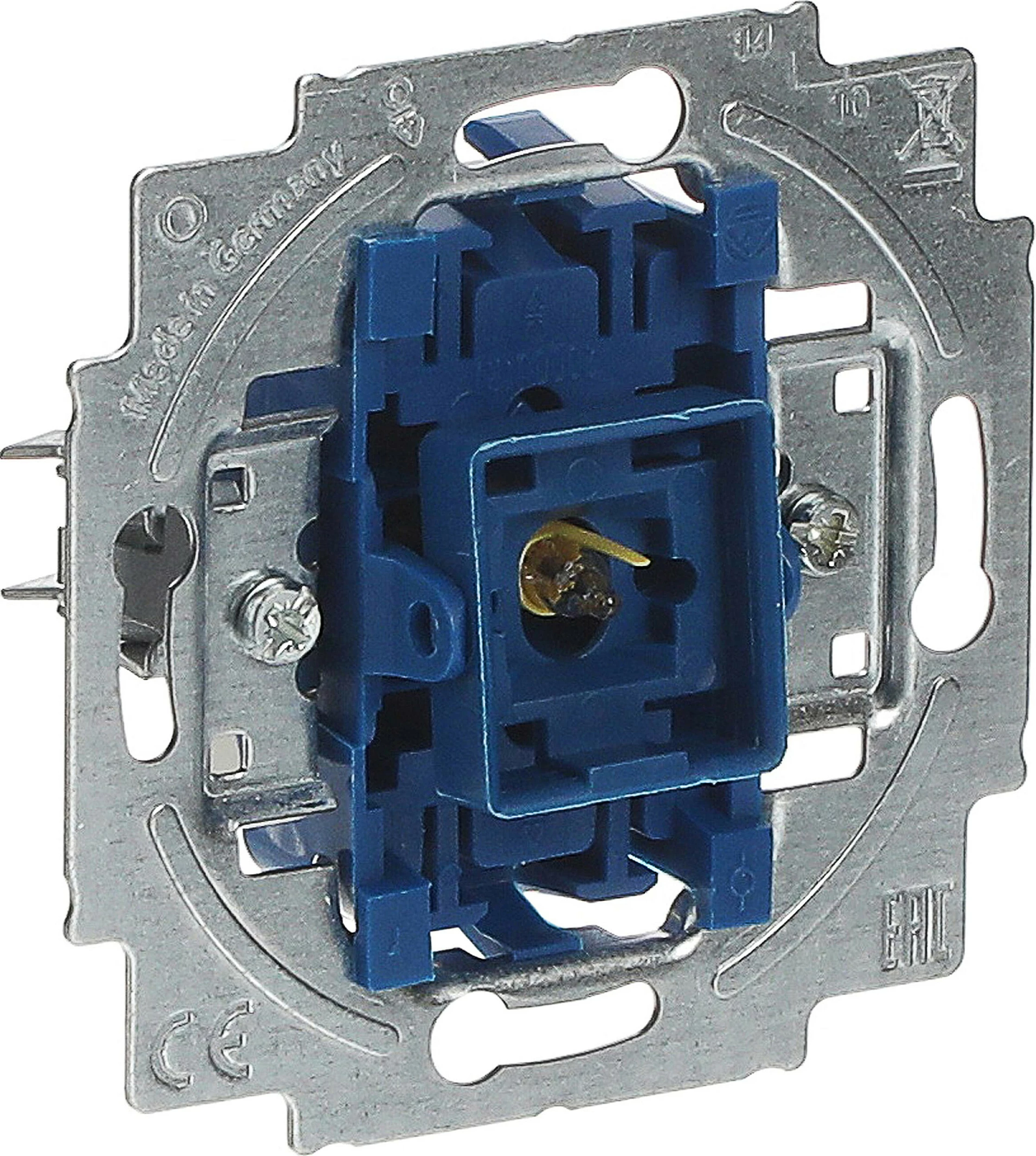 Mekanizëm ndërprerësi muri Busch-Jaeger 2CKA001022A0474, IP20, 71x71 mm, blu