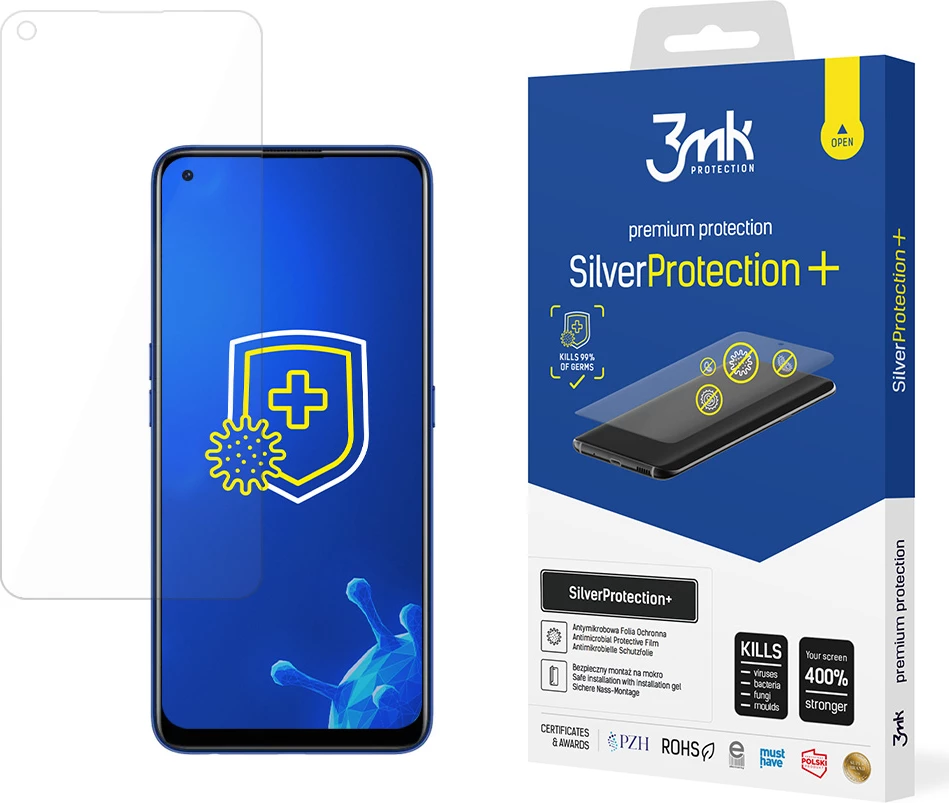 Mbështjellës ekrani 3mk SilverProtection+ për Realme 7 Pro, Transparent