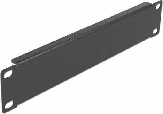 Panel i verbër DeLOCK 10" 1U për kabinet rrjeti, metal, i zi