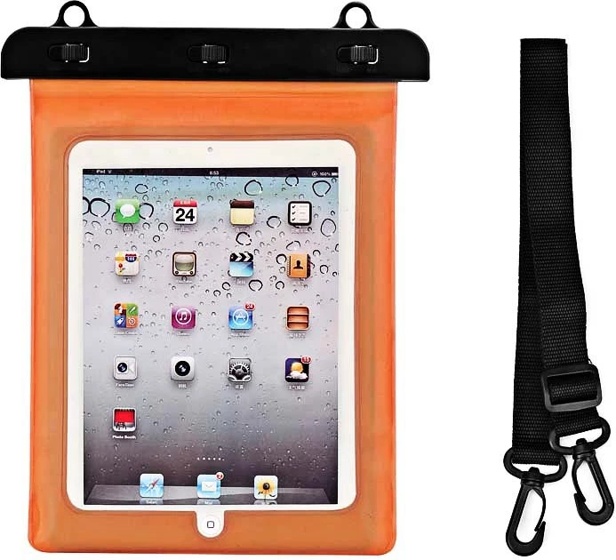 Mbështjellës tabletë Hurtel, PVC i papërshkueshëm nga uji, 280x210mm, Portokalli