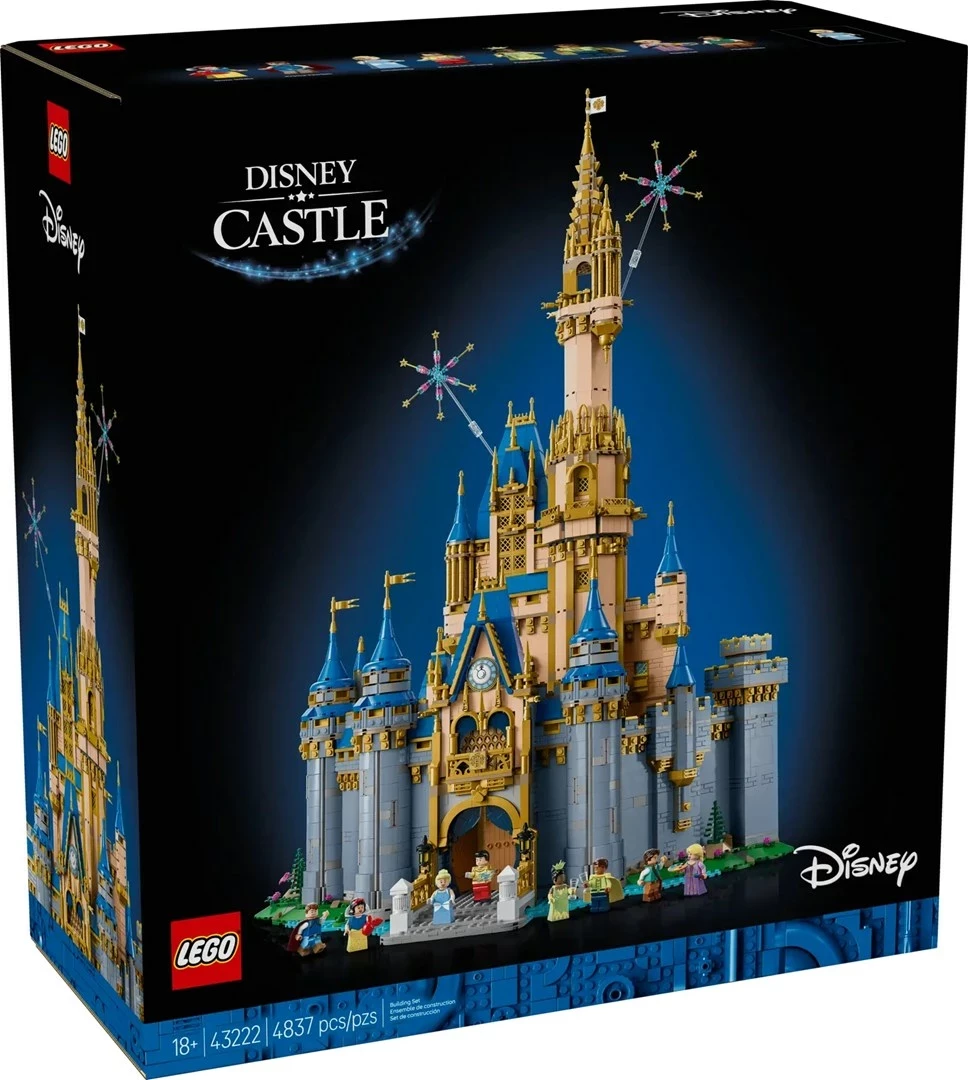 Set LEGO Disney Castle 43222, 4857 pjesë, me 8 minifigura