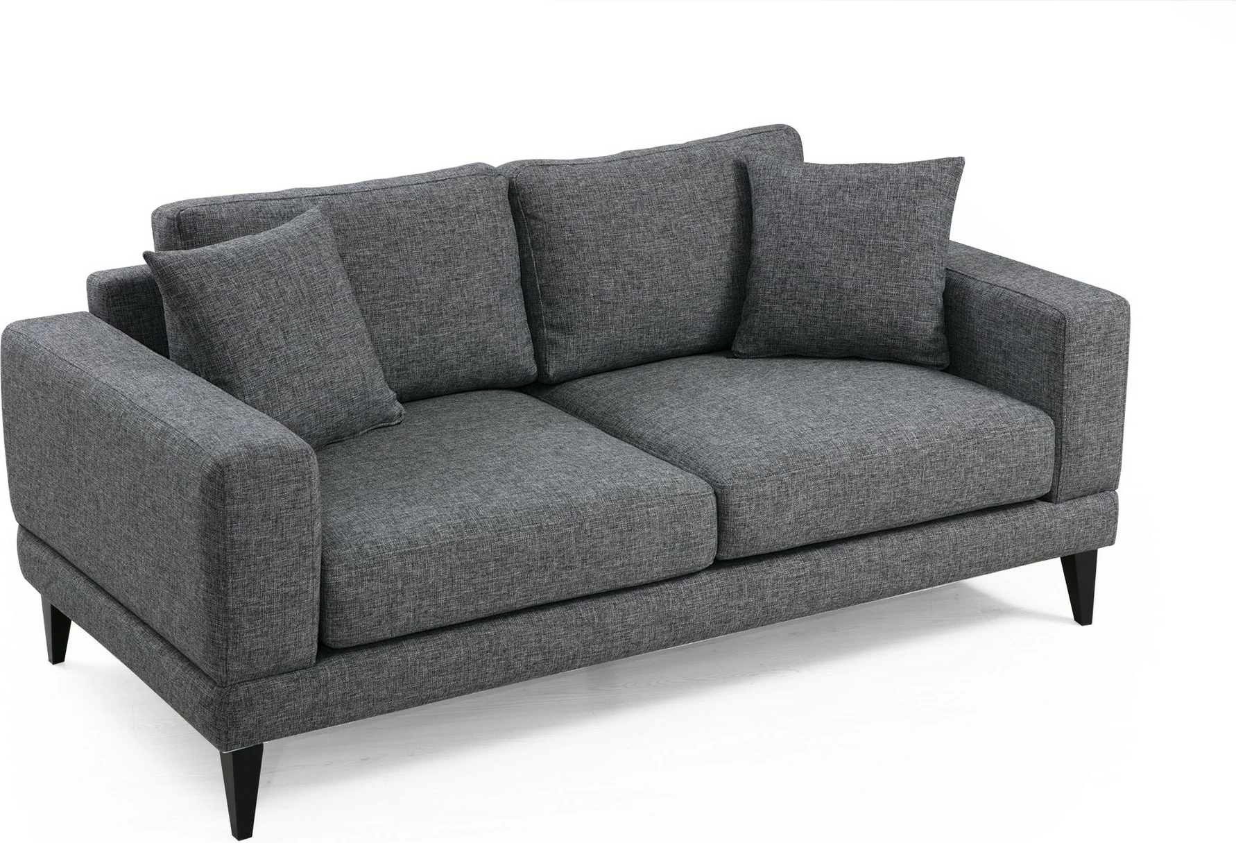 Divan dy ulëshe Atelier del Sofa, nordik, ngjyrë gri e errët