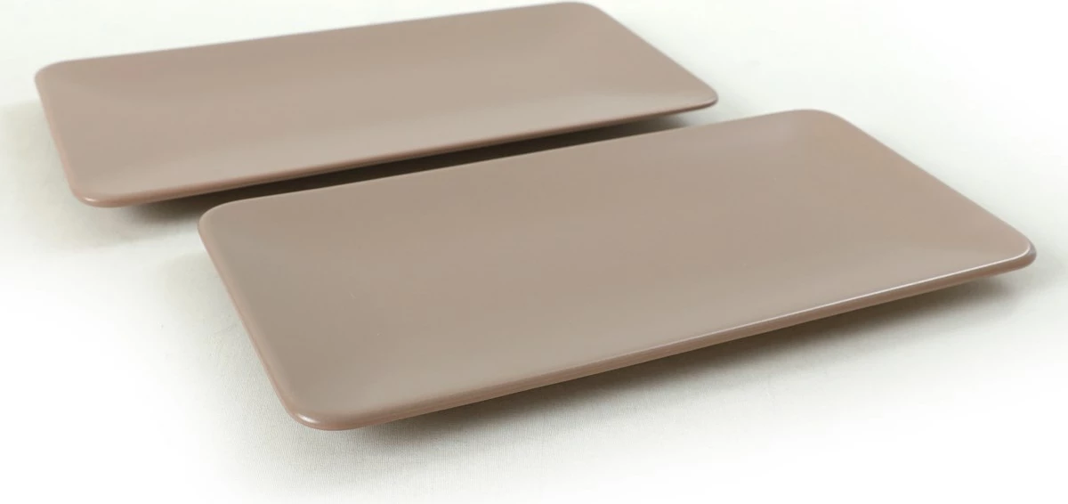 Set pjatash servirëse, 2 copë, ngjyrë taupe, Hermia Concept, ST032002F977A000000MAKYK00