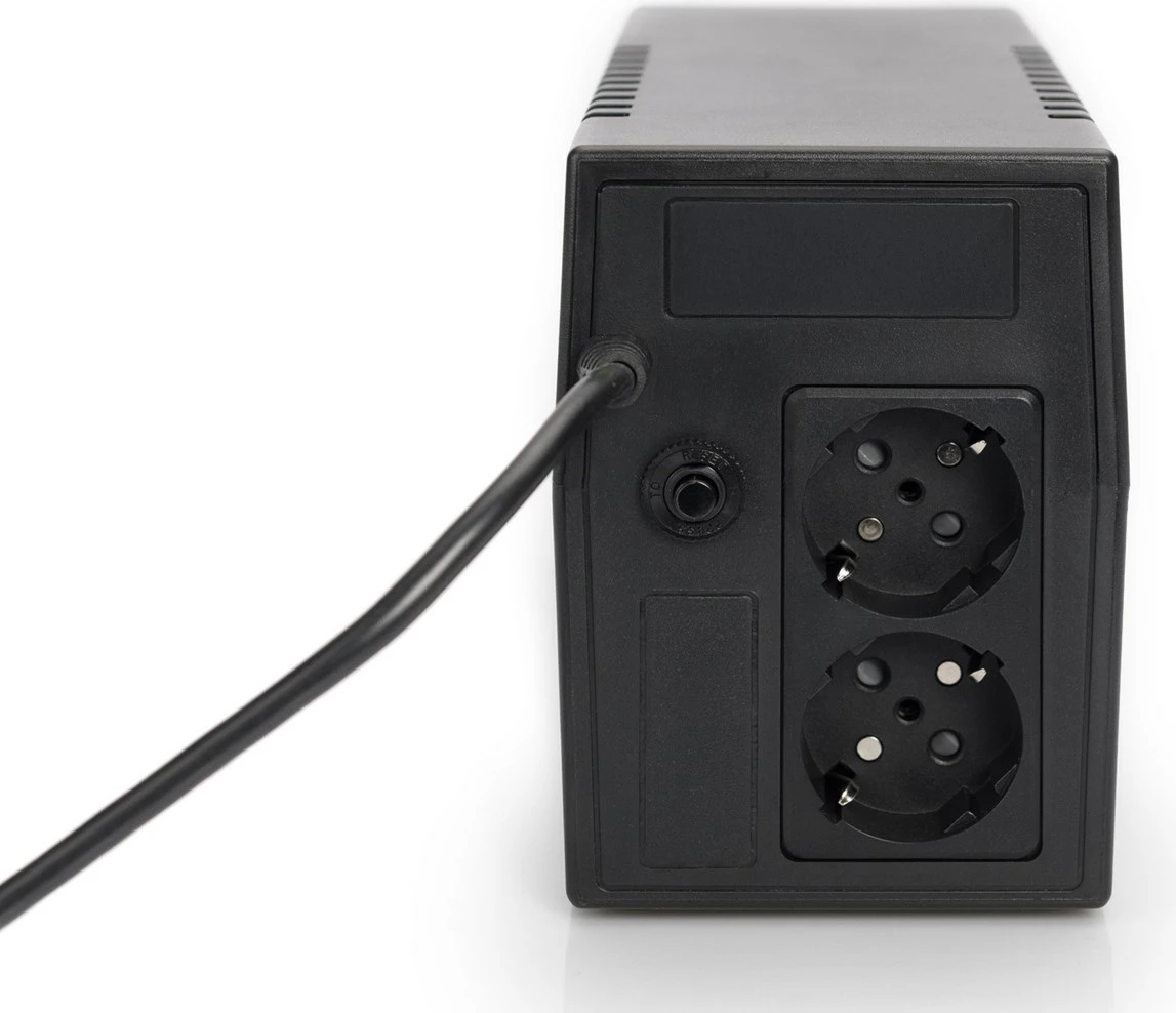 UPS DIGITUS DN-170063-B, 600 VA/360 W, 2 dalje AC, E zezë