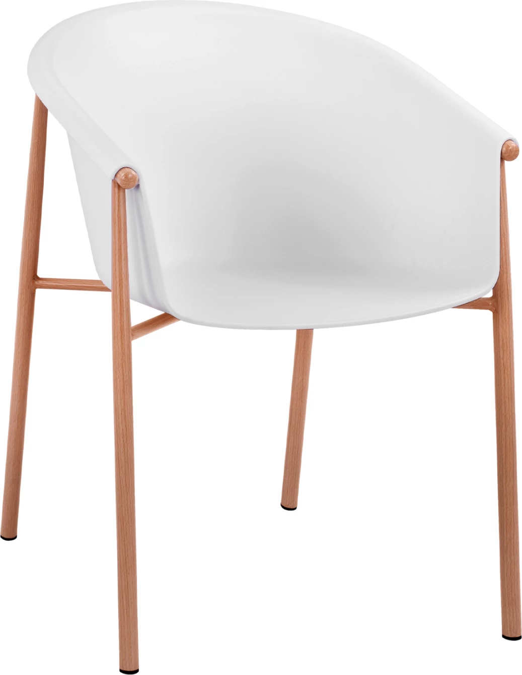 Karrige me krahë polipropileni Helga, ngjyrë e bardhë, FH8685.01, 57x56,5x78 cm, set prej 2 copë