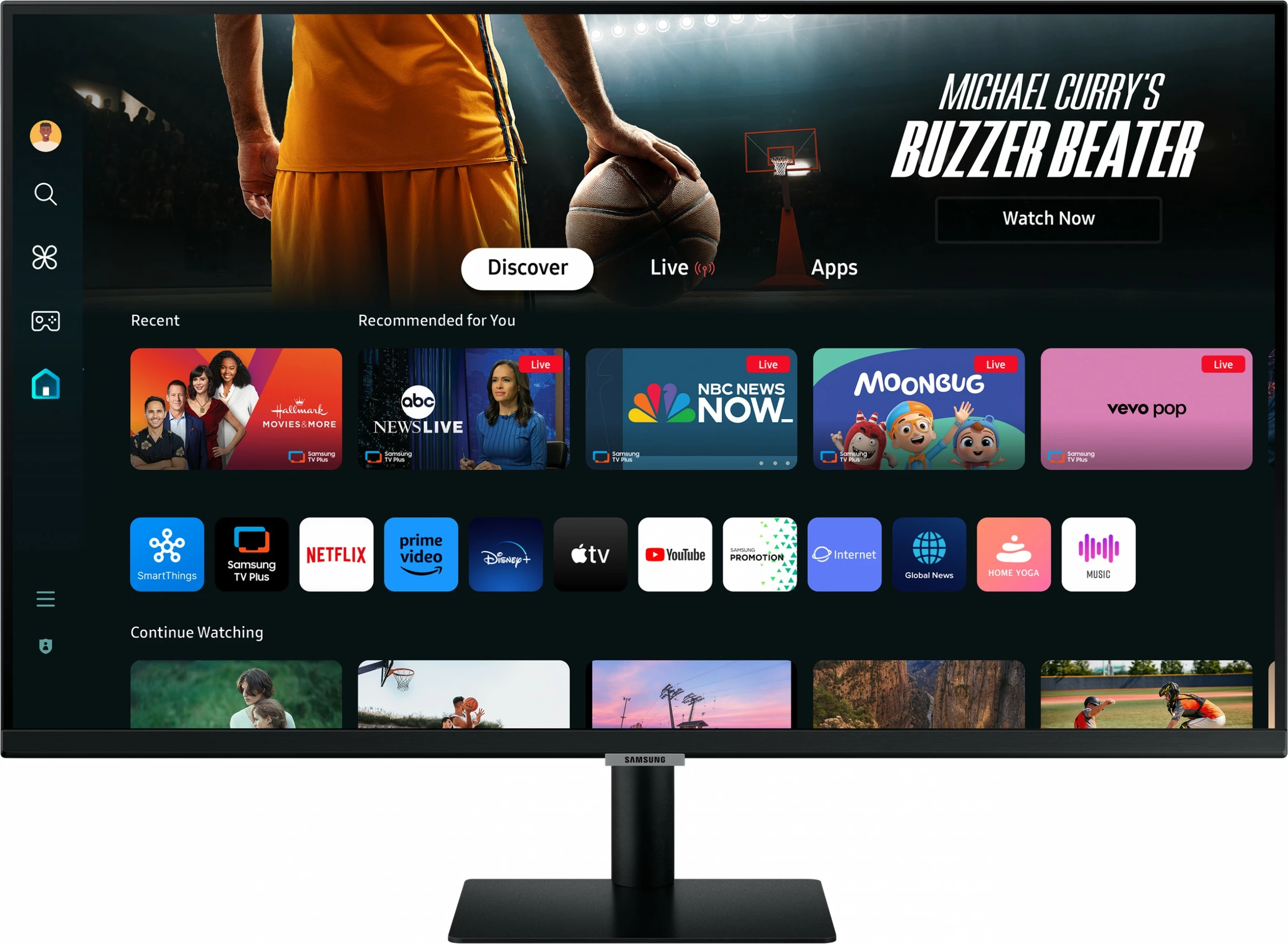 Monitor Samsung M70D, 32", 4K Ultra HD, LED, i zi