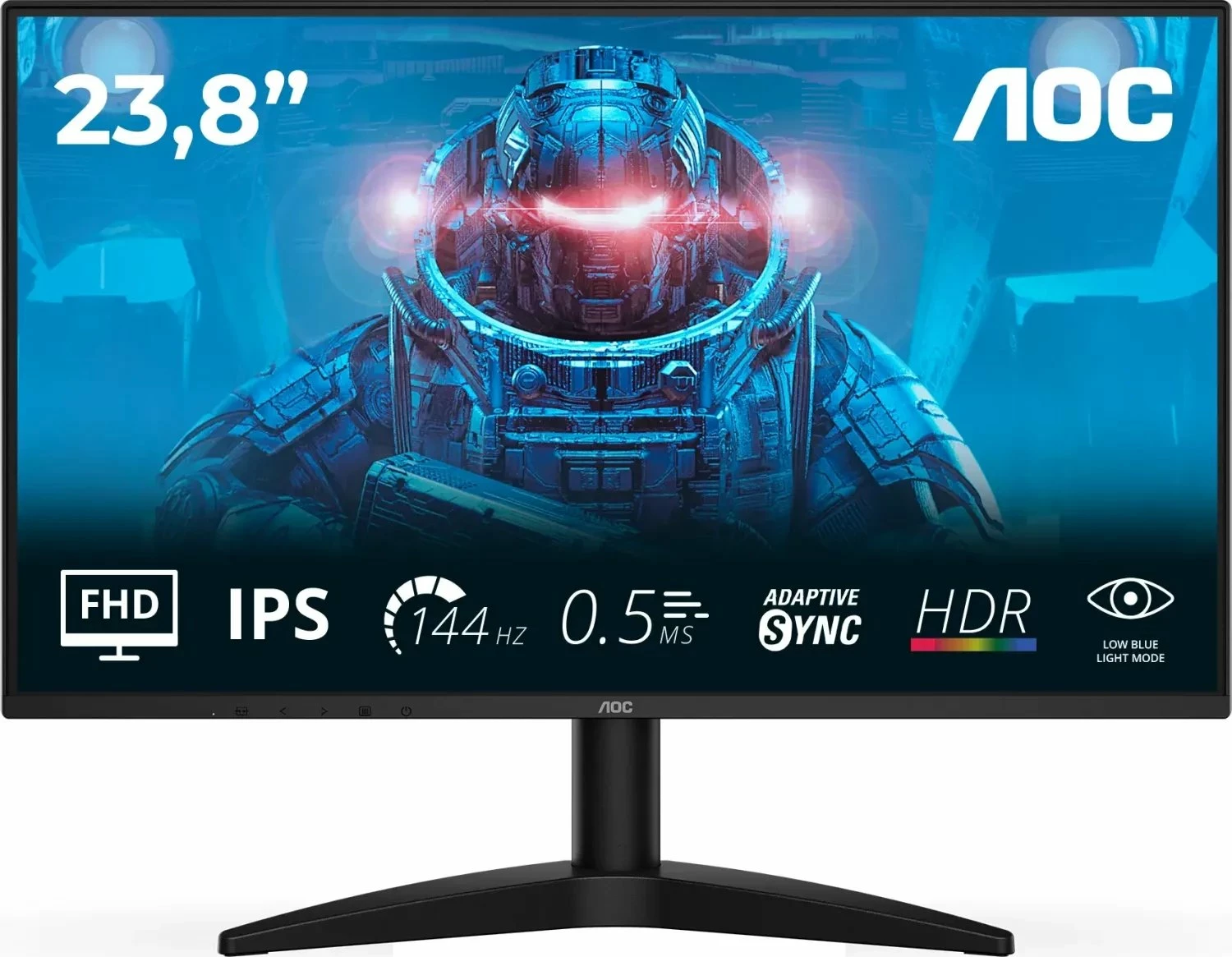 Monitor AOC 24B36X 23.8\" FHD IPS 144Hz 0.5ms HDR10 Adaptive-Sync, i zi