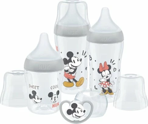 Set shishe për bebe NUK Perfect Match 10225330, 2x260 ml + 1x150 ml, biberon silikoni, 4 copë, shumëngjyrëshe (Mickey Mouse)