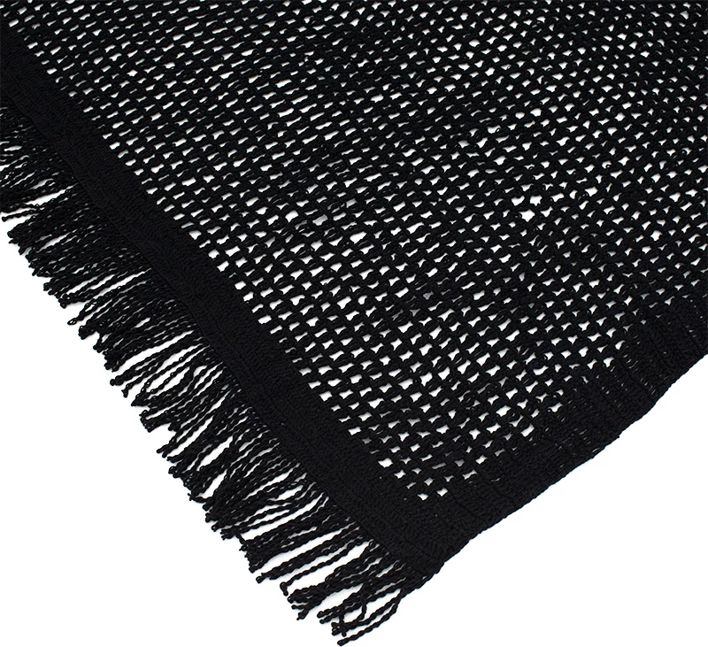 Çati për ditë, makrame e zezë, 4x4m