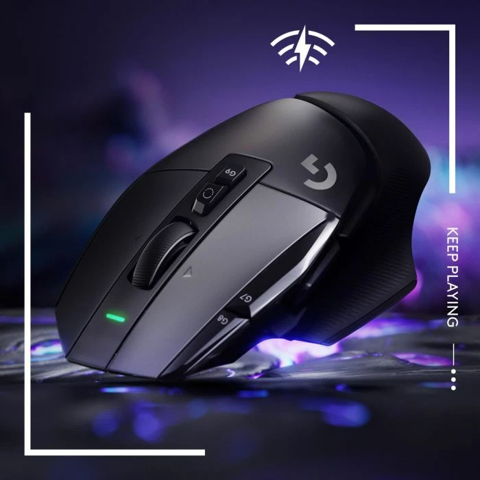 Maus gaming wireless Logitech G502 X LIGHTSPEED 910-006180, HERO 25K 25,600 DPI, 13 butona, USB-C, i zi