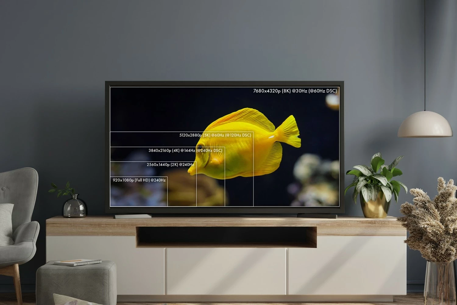 Kabëll optik Claroc DisplayPort 1.4 AOC 8K 10 m, ngjyrë zi-gri