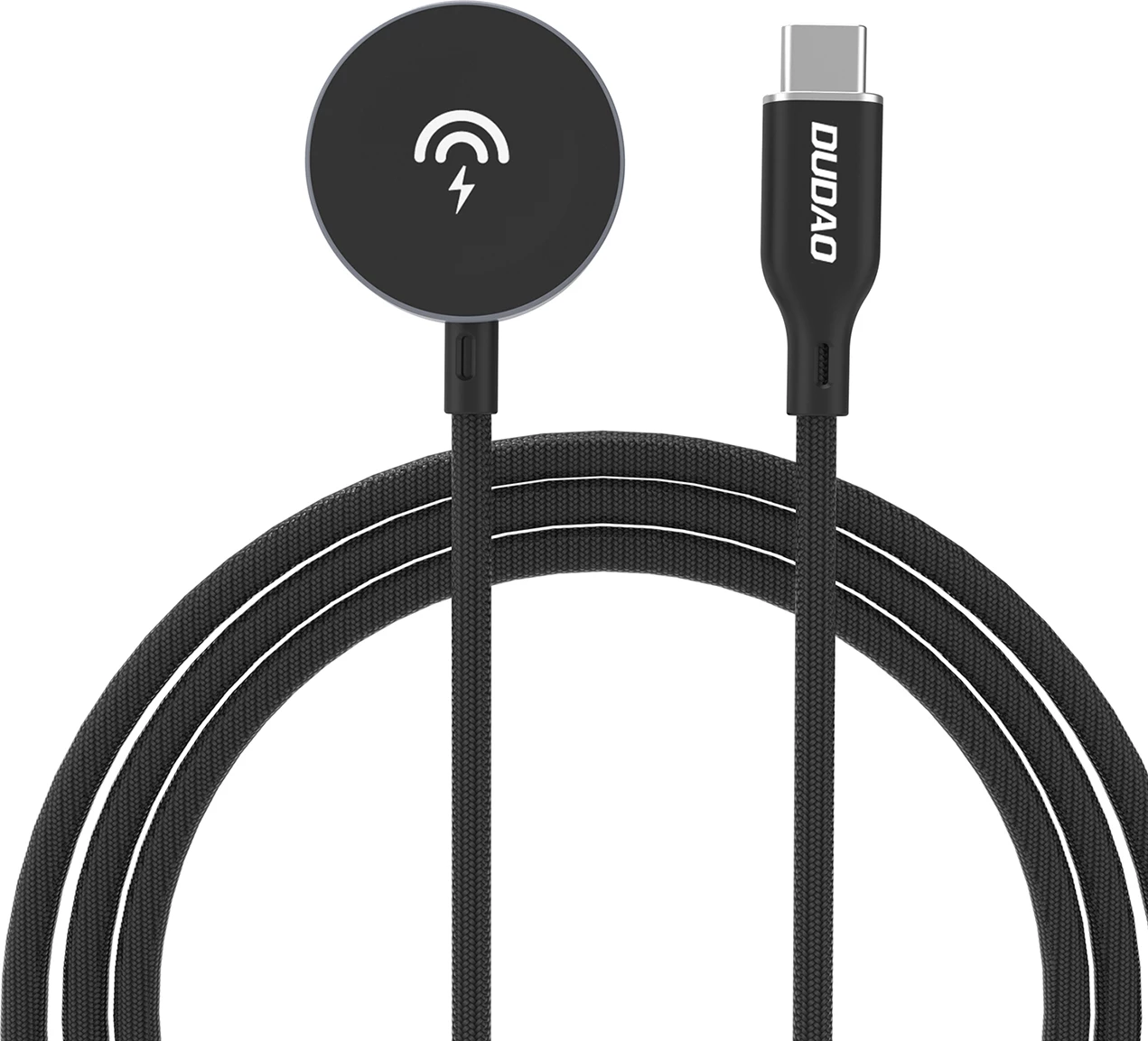 Karikues wireless Dudao A12C për Apple Watch, USB-C, 1.2m, Zi