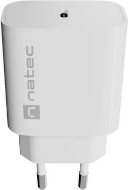 Karikues Natec Ribera 20W USB-C, i bardhë