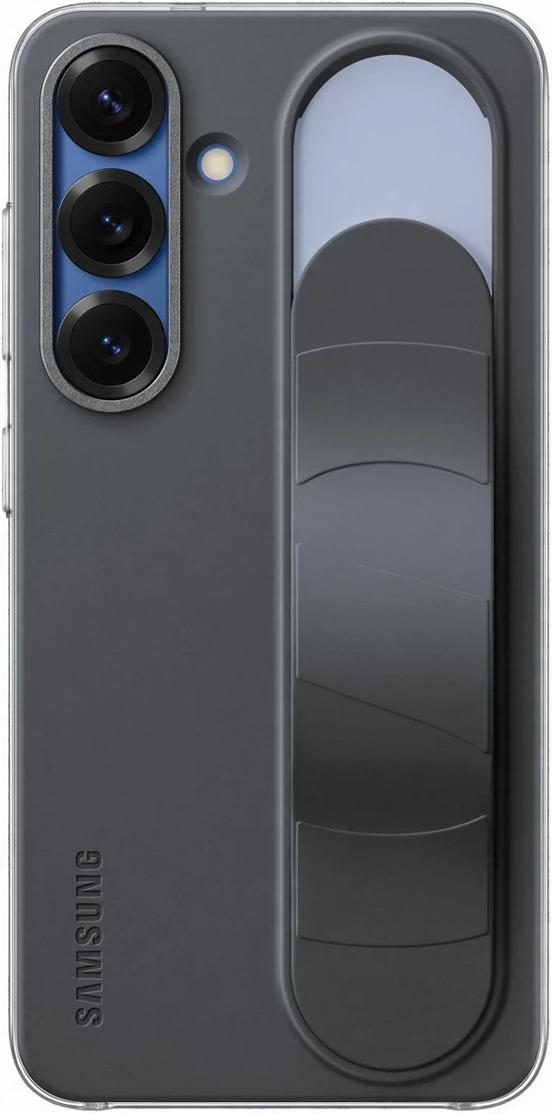 Mbështjellës Samsung EF-GS931CBEGWW për Galaxy S25, silikon, me dorezë dhe qëndrim, zi