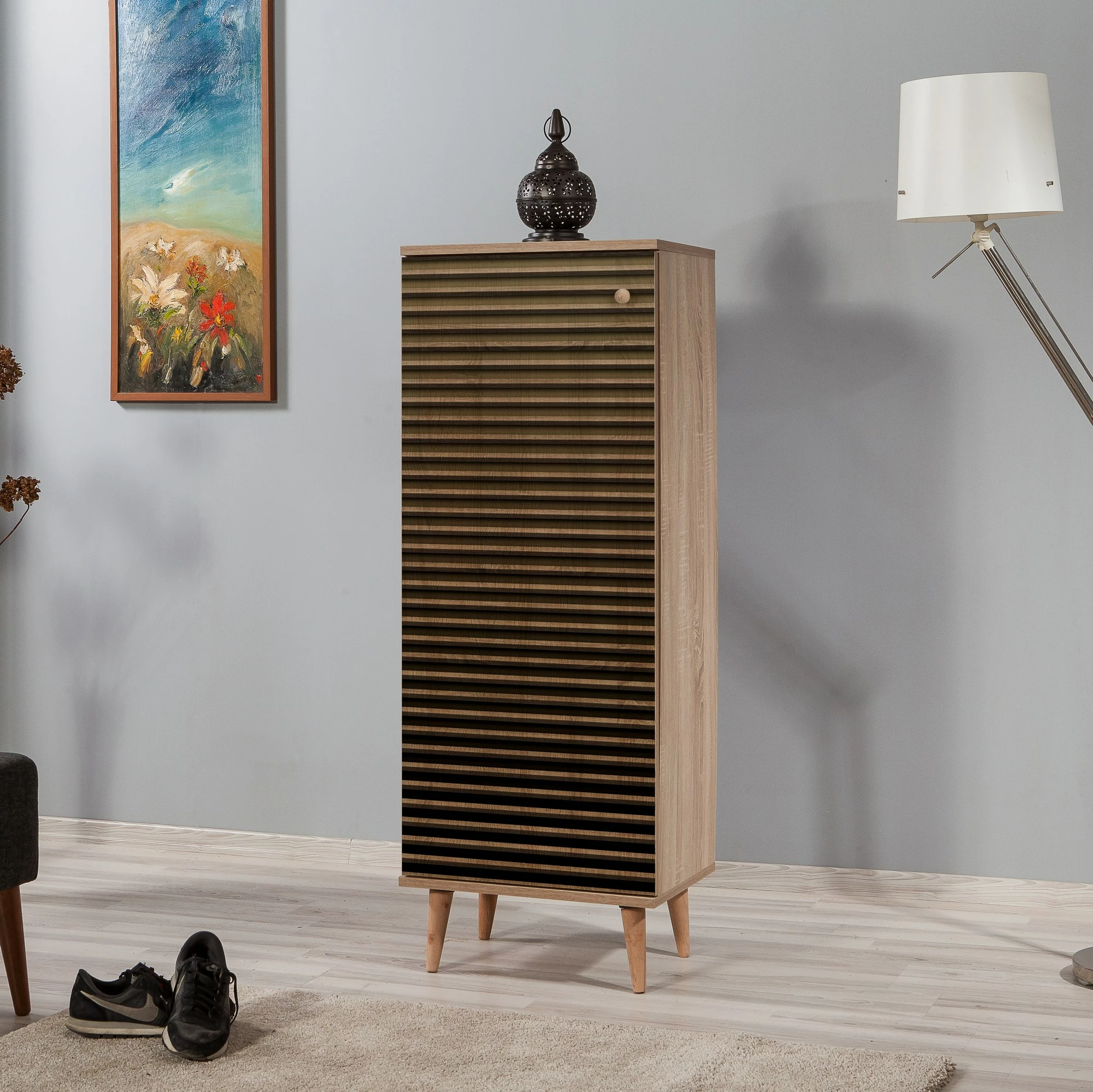 Dollap për këpucë Hanah Home, Filinta-220, ngjyrë lisi Sonoma