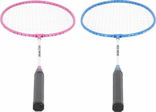 Set badmintoni Nils Extreme NRZ001, çelik, 2 raketa + shuttlecock, rozë/kaltër