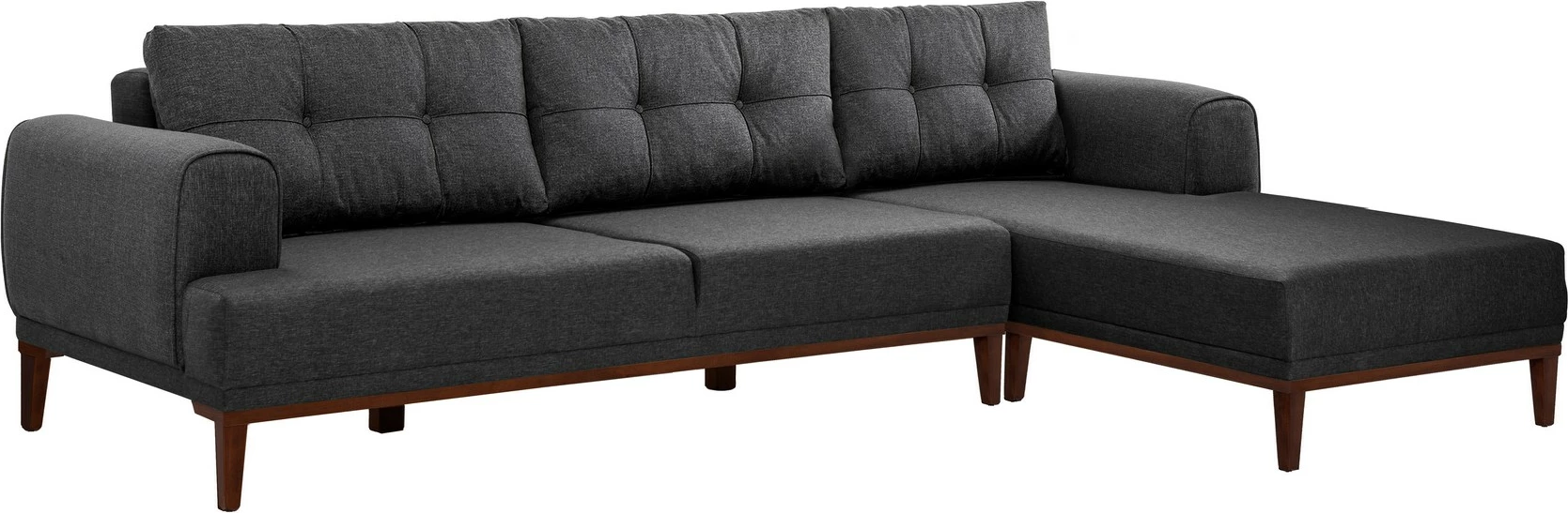 Këndore Atelier del Sofa, Vina, anthracite dhe walnut