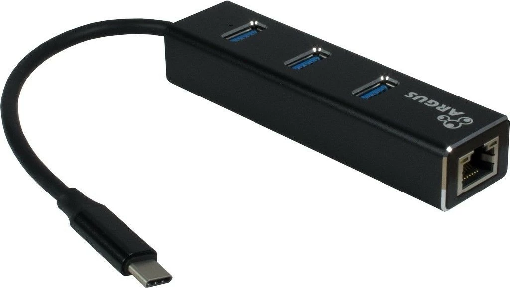Hub USB Inter-Tech ARGUS IT-410, USB 3.2 Gen 1, Type-C, i zi