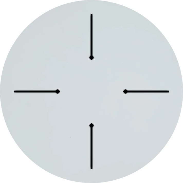 Sipërfaqe tavoline Fervor HPL ngjyrë fildishi D60cm 12mm trashësi