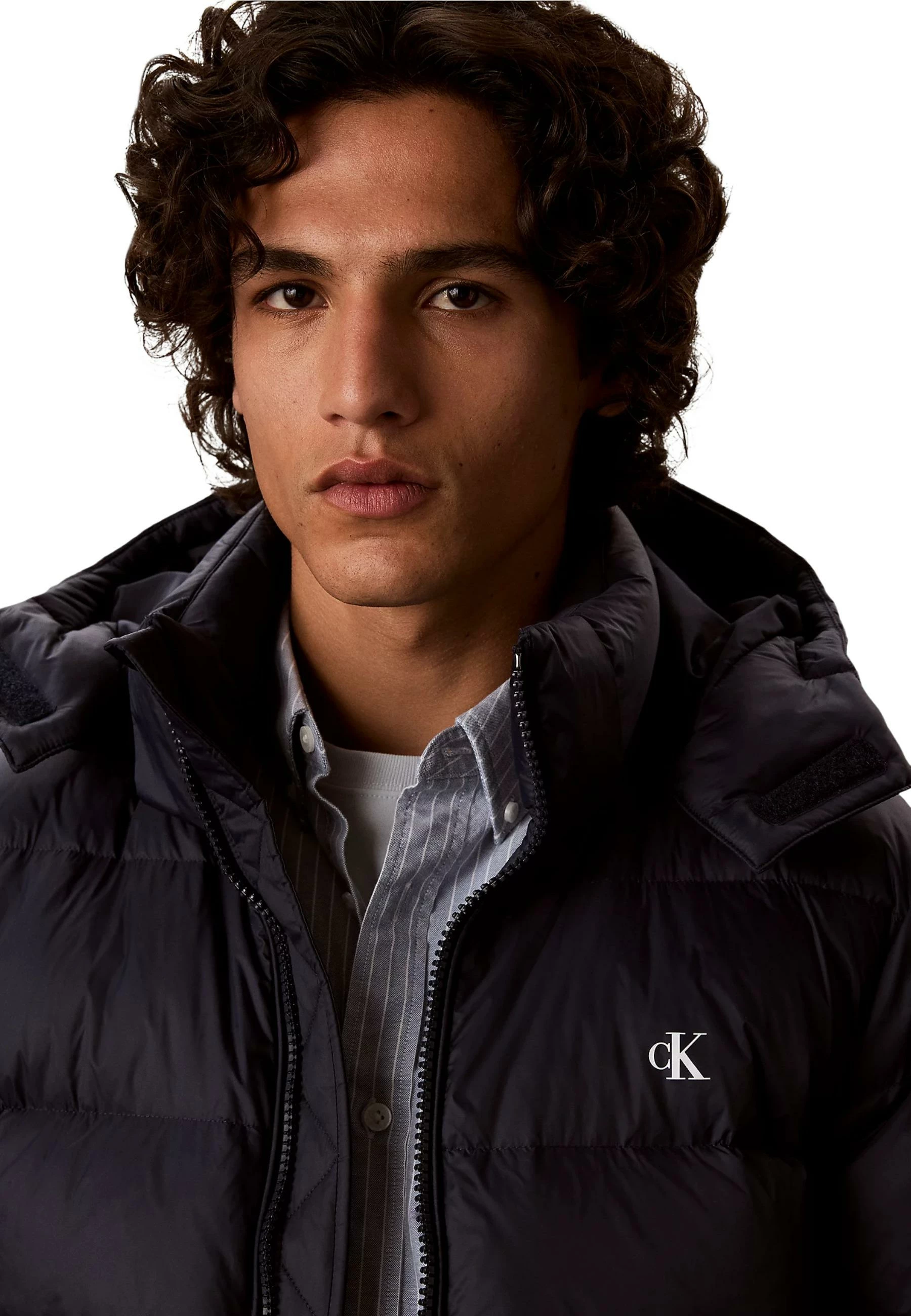 Jakne puffer për meshkuj Calvin Klein Jeans LV04RG515G, e kaltër [Madhësia: L]