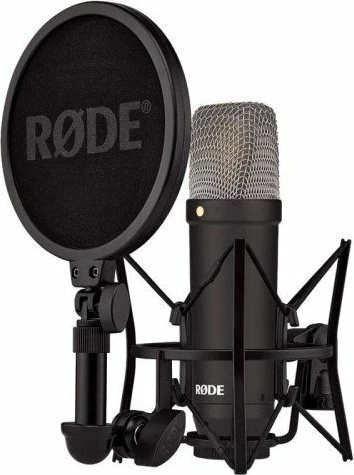 Mikrofon kondensator Rode NT1 Signature (NT1SIGN) XLR kardioid, set me shock mount + pop filter + kabllo XLR, i zi