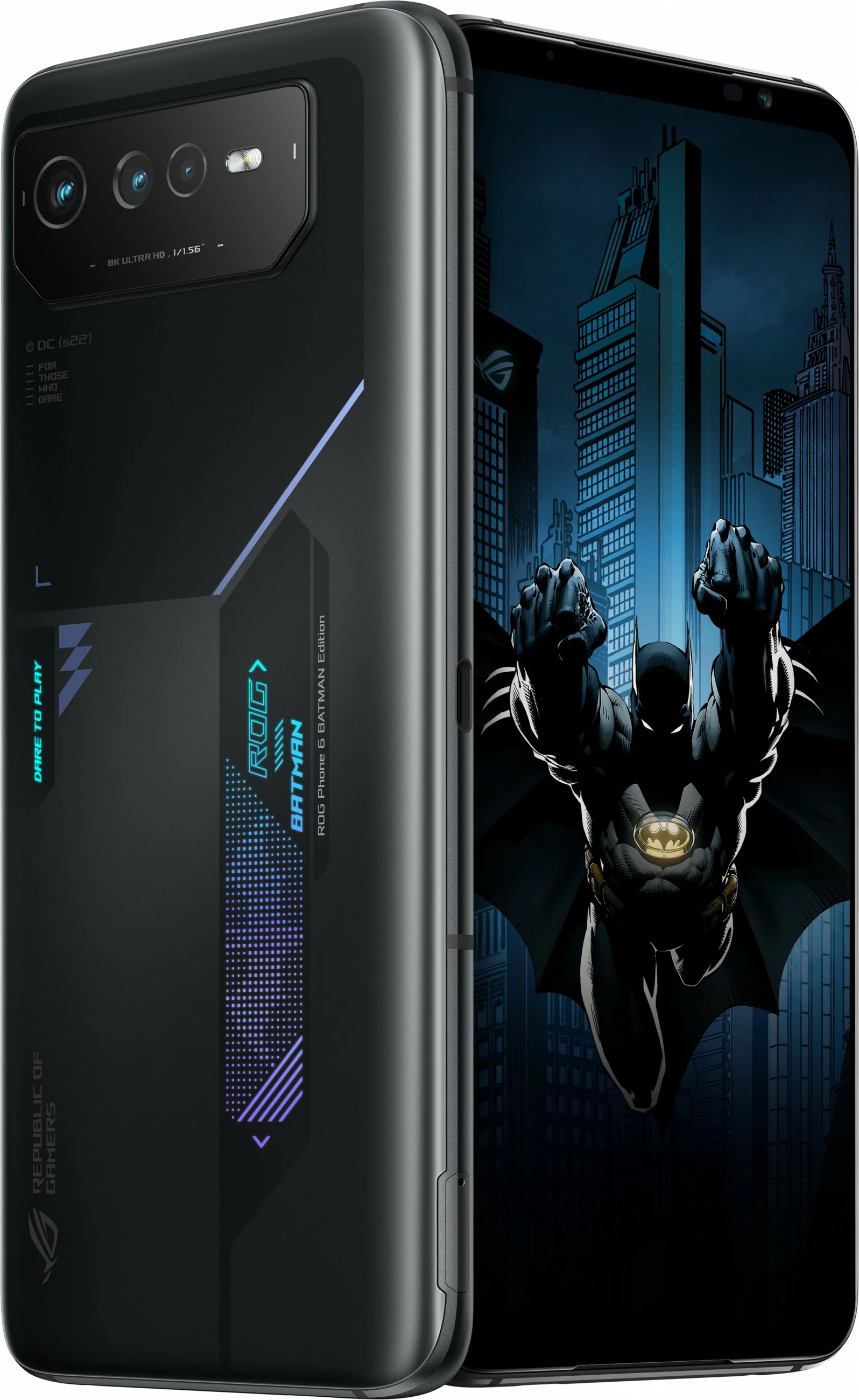 Celular ASUS ROG Phone 6 BATMAN Edition, 12 GB, 256 GB, 50 MP, Android 12, Black