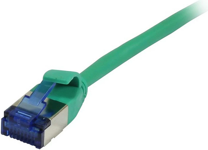 Kabllo rrjeti Synergy21 RJ45 CAT6A 0.25m, U/FTP slimline 500MHz, gjelbër