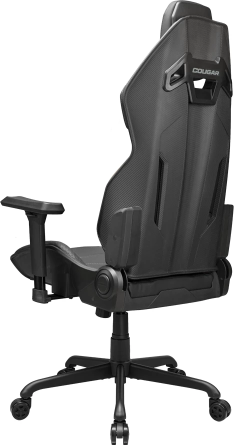 Karrige gaming COUGAR HOTROD, mbështetëse duarsh 3D, shtrirje 150°, deri 136 kg, e zezë