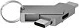 Adapter USB-C TerraTec Connect C500, Type-C mashkull në Type-C femër + Micro-USB, argjendi
