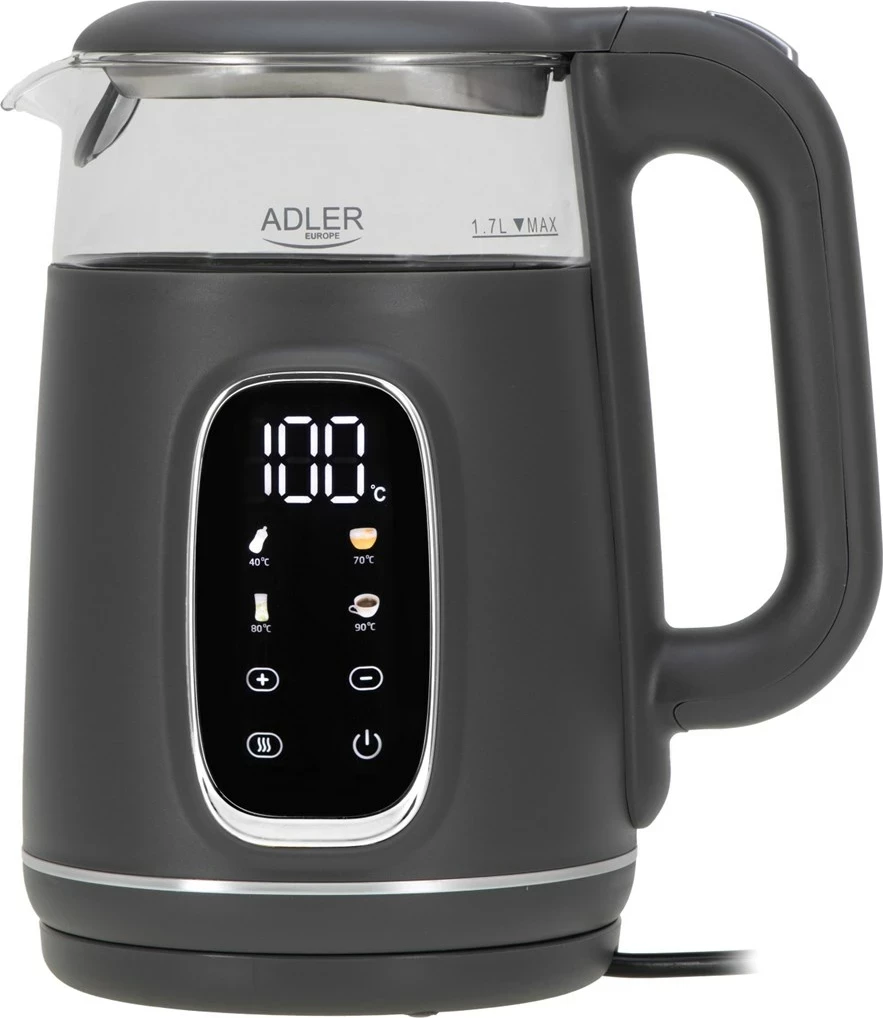 Vluese uji Adler AD 1305gs, 1.7L, LED, hiri