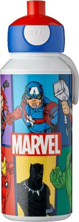 Bidon për fëmijë Mepal Campus Pop-up 400 ml Avengers 107410065395, blu
