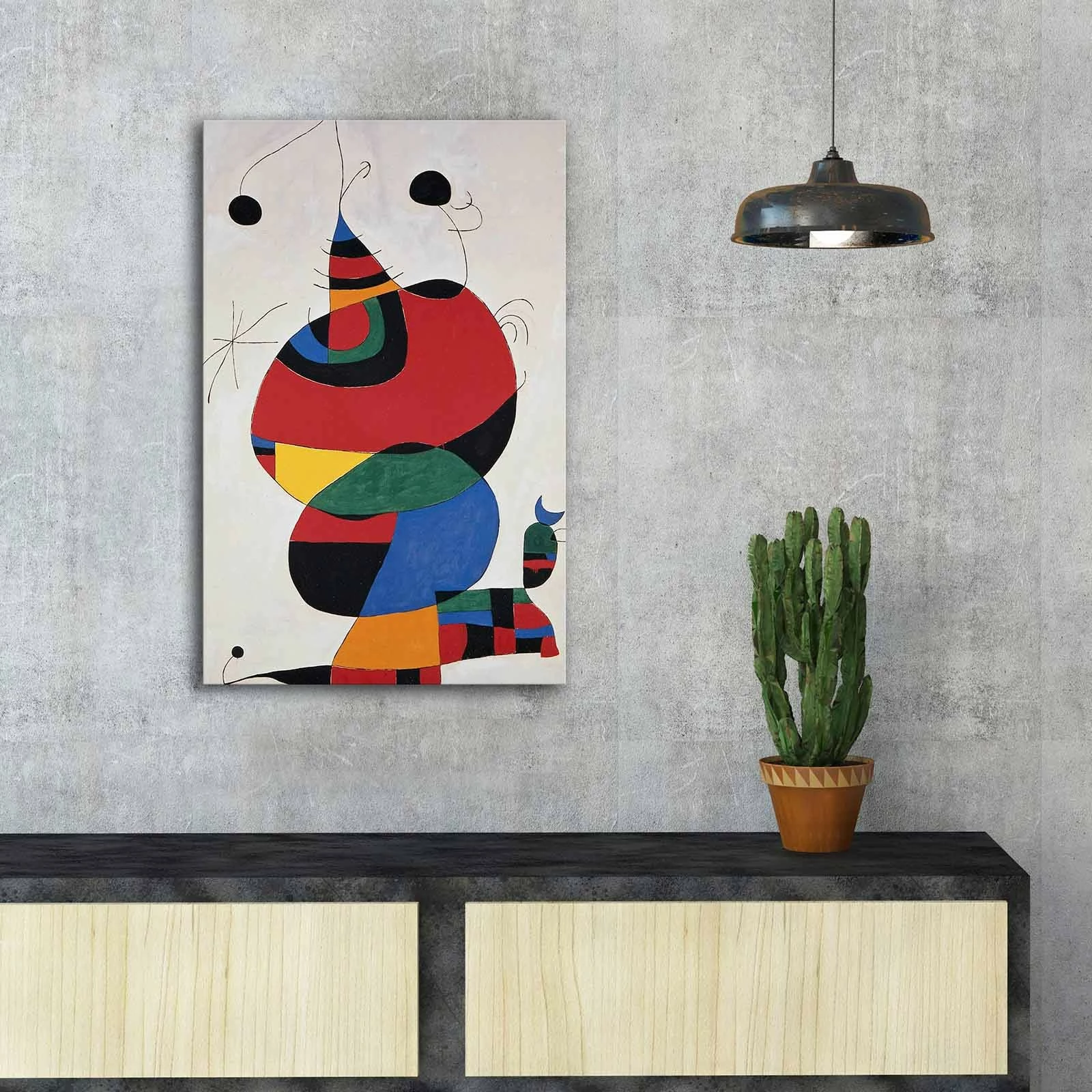 Pikturë dekorative në kanavacë, shumëngjyrëshe, FAMOUSART-079, 45x70cm