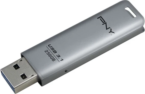 USB Flash PNY Elite Steel 3.1, 256GB, argjendtë
