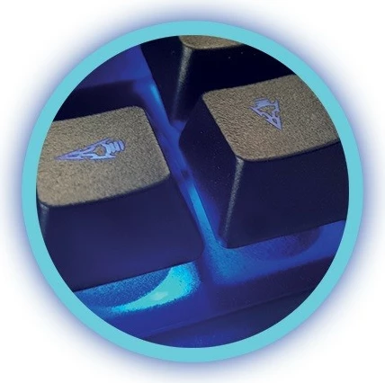 Set gaming Rebeltec Sherman, tastierë me ndriçim, maus optik, mauspad, kufje me mikrofon, zi/blu