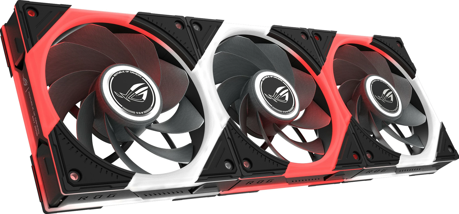 Ventilatorë për kasë ASUS ROG Eurux GR120, ARGB Reverse, set 3n1, i zi
