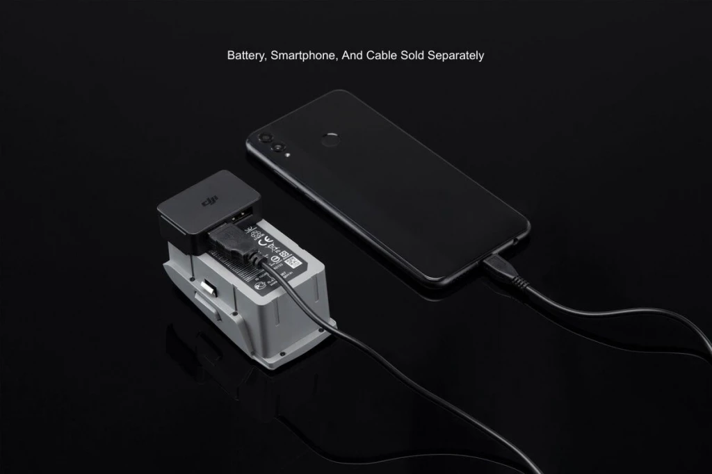 Adaptor baterie në power bank DJI Mavic Air 2, 2x USB-A 5V/2A, i zi