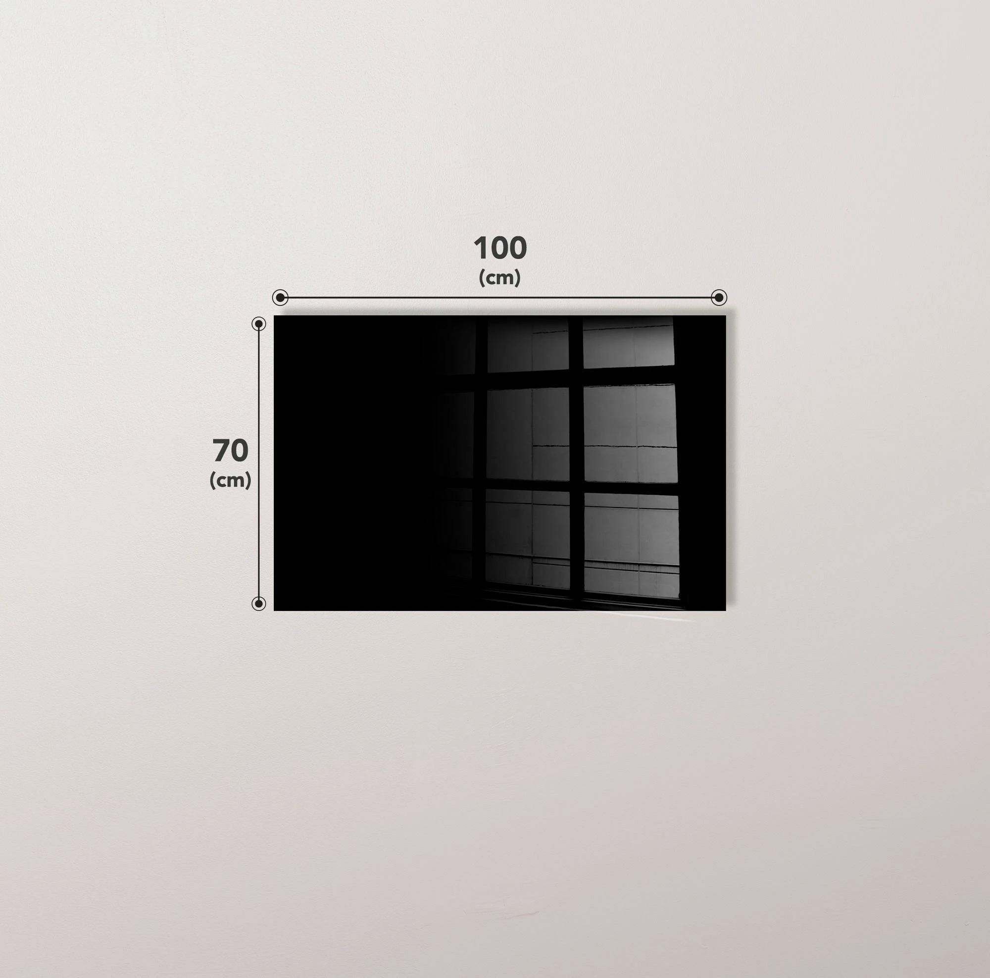 Pikturë dekorative prej xhami të temperuar, Wallity, 2055, 70x100cm