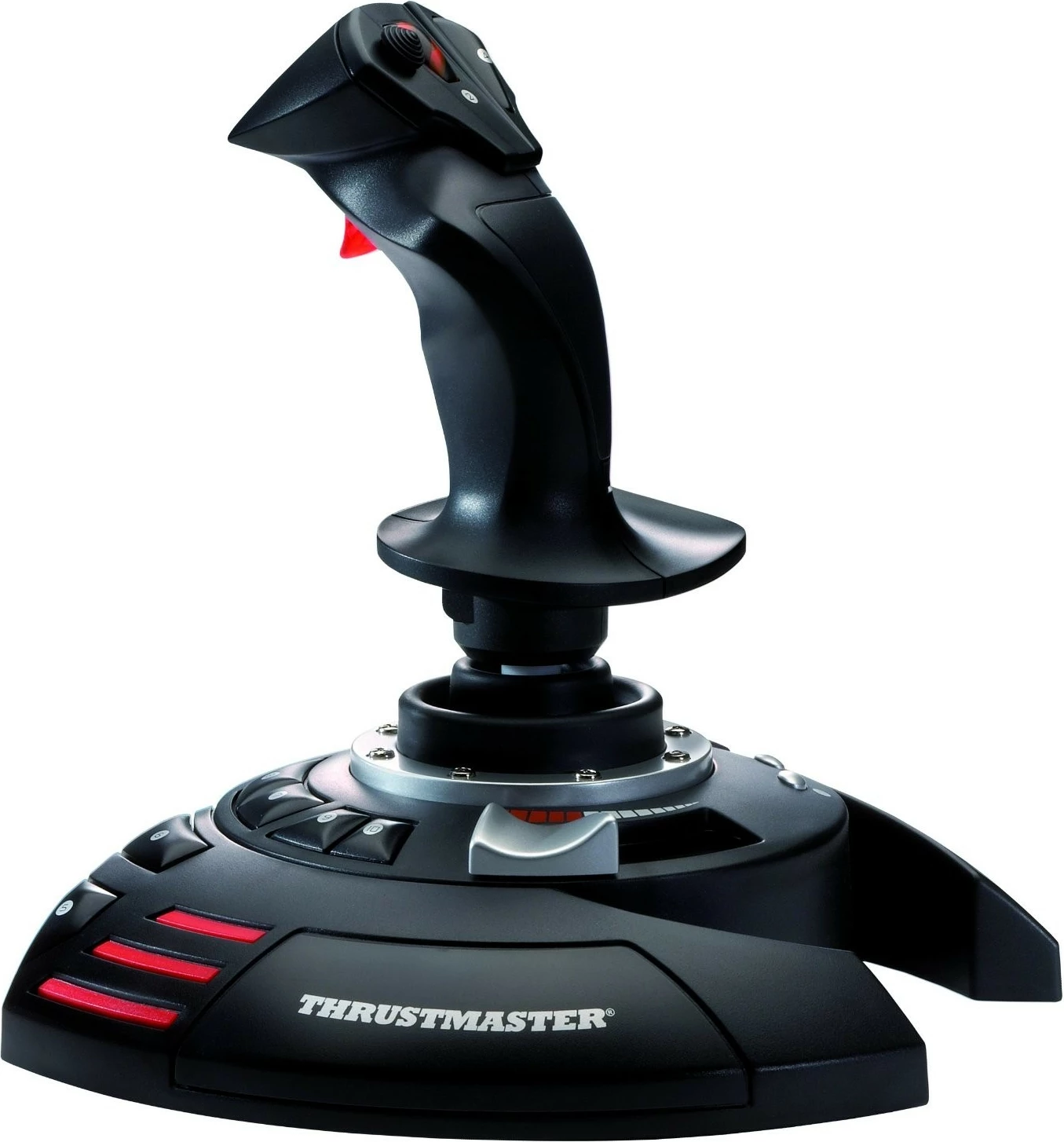 Joystick Thrustmaster T.Flight Stick X, 12 butona, USB, zi/kuqe/argjend