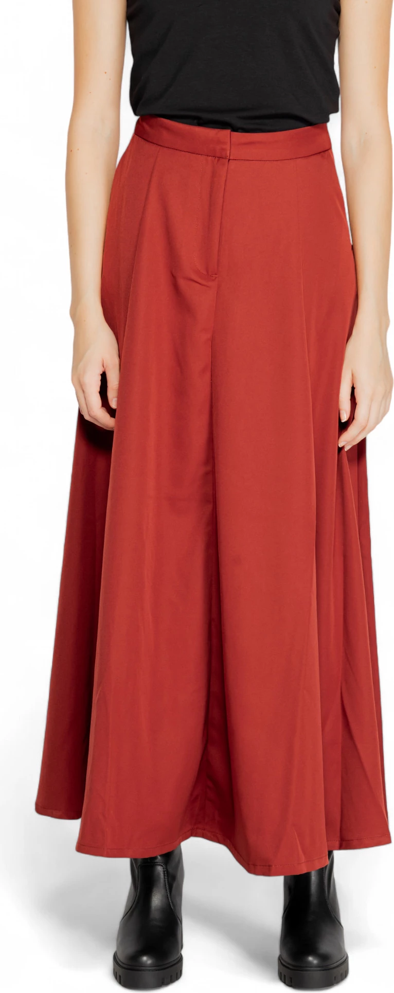 Fund për femra Vero Moda VMTARA HW ANCLE SKIRT BOO 10311428, ngjyrë tullë