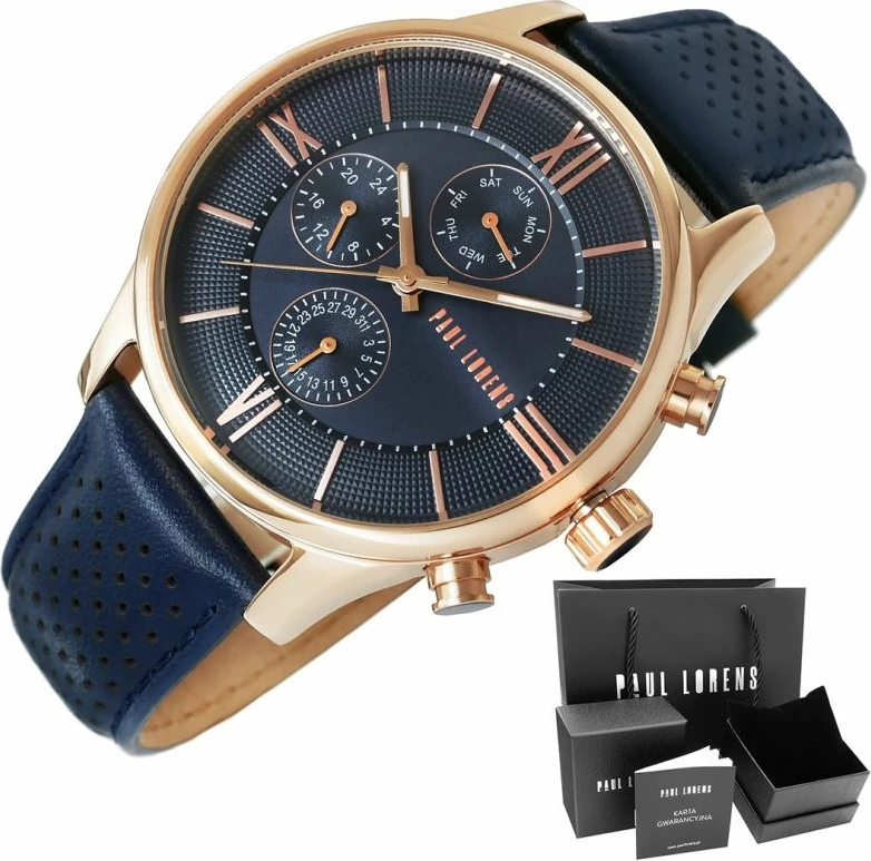 Orë dore për meshkuj Paul Lorens, kaltër