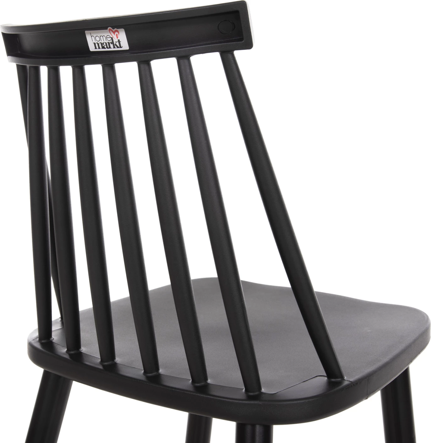 Karrige për bar mesatare VANESSA FH9300.12 polipropilen & metalike, e zezë, 45,5x46x97H cm., set prej 2 copë