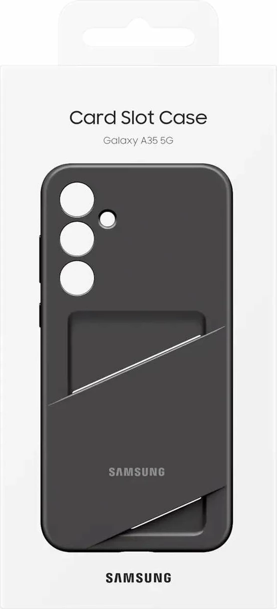Mbështjellës Samsung Card Slot Case EF-OA356TBEGWW për Galaxy A35, i zi