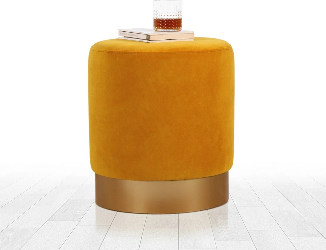 Puf kadife ngjyrë mustard, Atelier del Sofa, Memfis