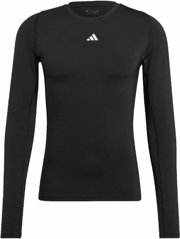 Maicë për meshkuj adidas Techfit Aeroready me mëngë të gjata, e zezë