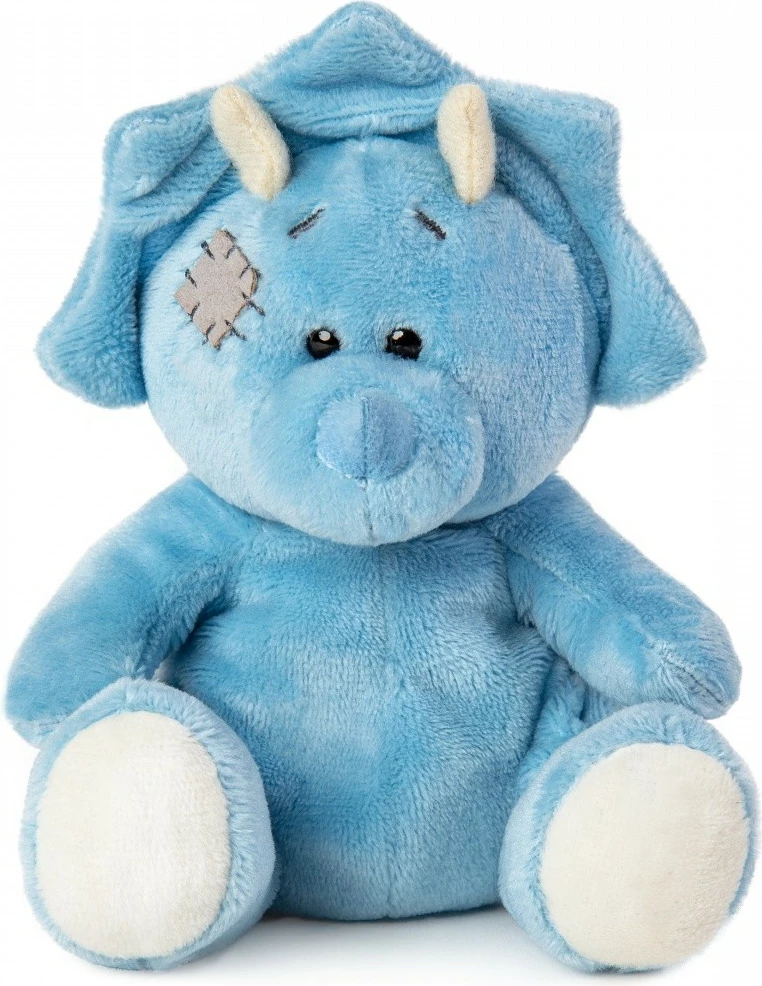 Maskotë dinosauri My Blue Nose Friends Triceratops Chill, 10 cm, blu/krem