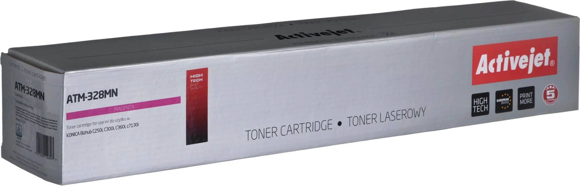 Toner zëvendësues Activejet ATM-328MN për printer Konica Minolta, i vjollcë