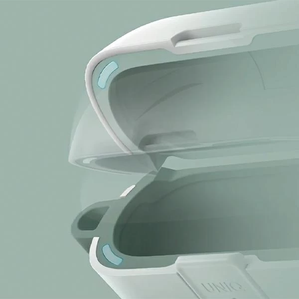 Mbështjellës UNIQ Clyde Lock Case për AirPods Pro 2, kaltër-gri e errët
