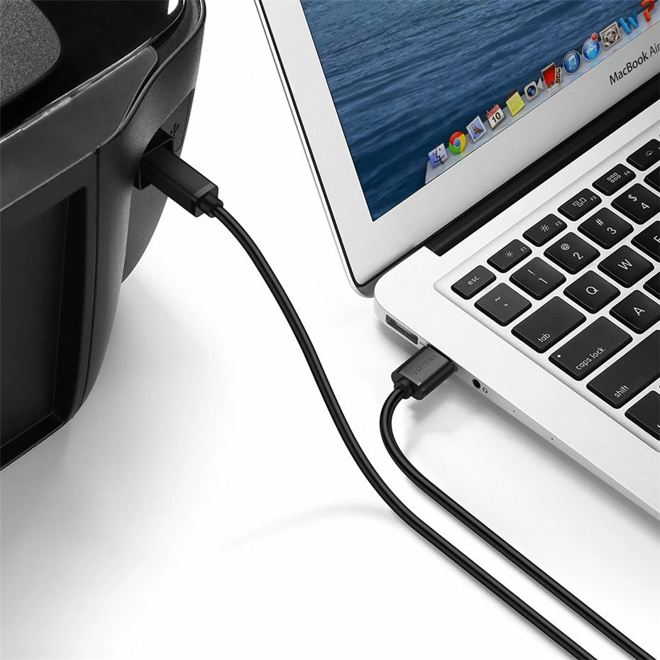 Kabllo Ugreen USB në USB-B për printer, 3m, e zezë